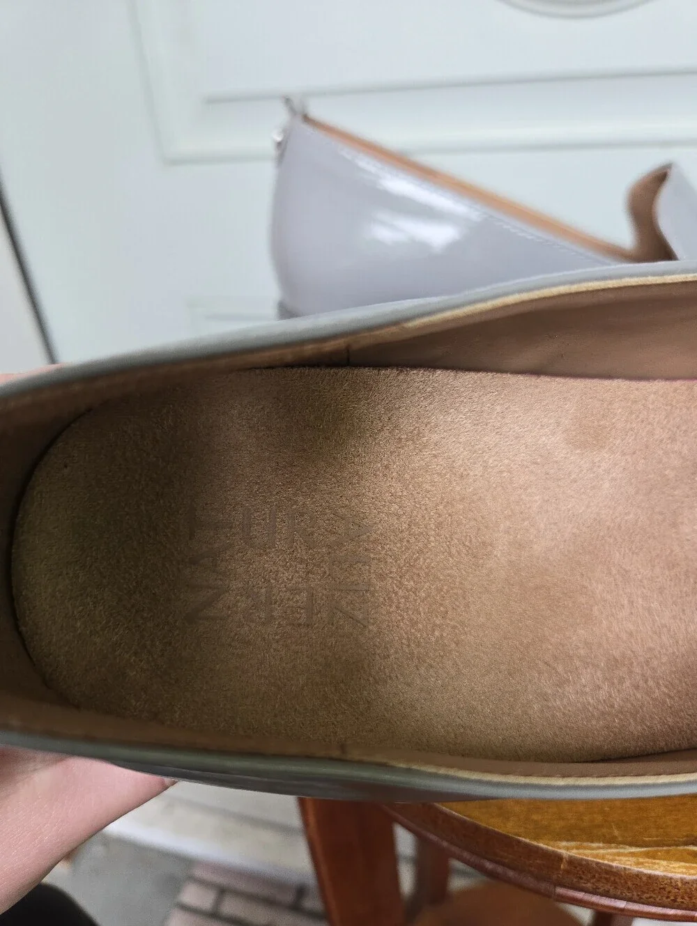 Naturalizer Darry Loafers Gray Leather